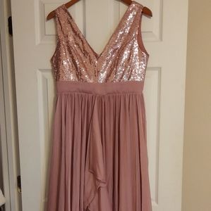 Rose blush formal dress